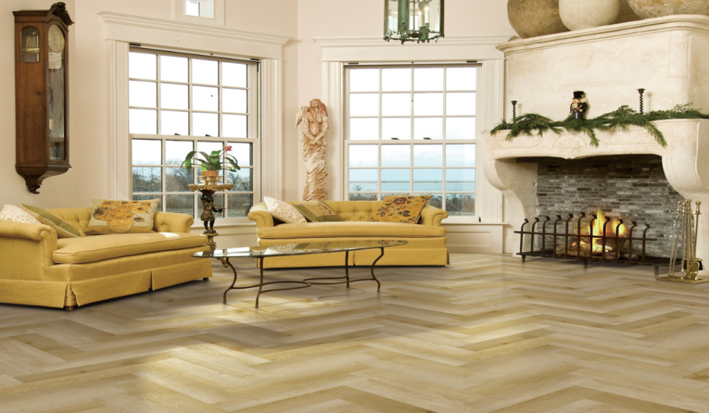 Natural Oak Herringbone