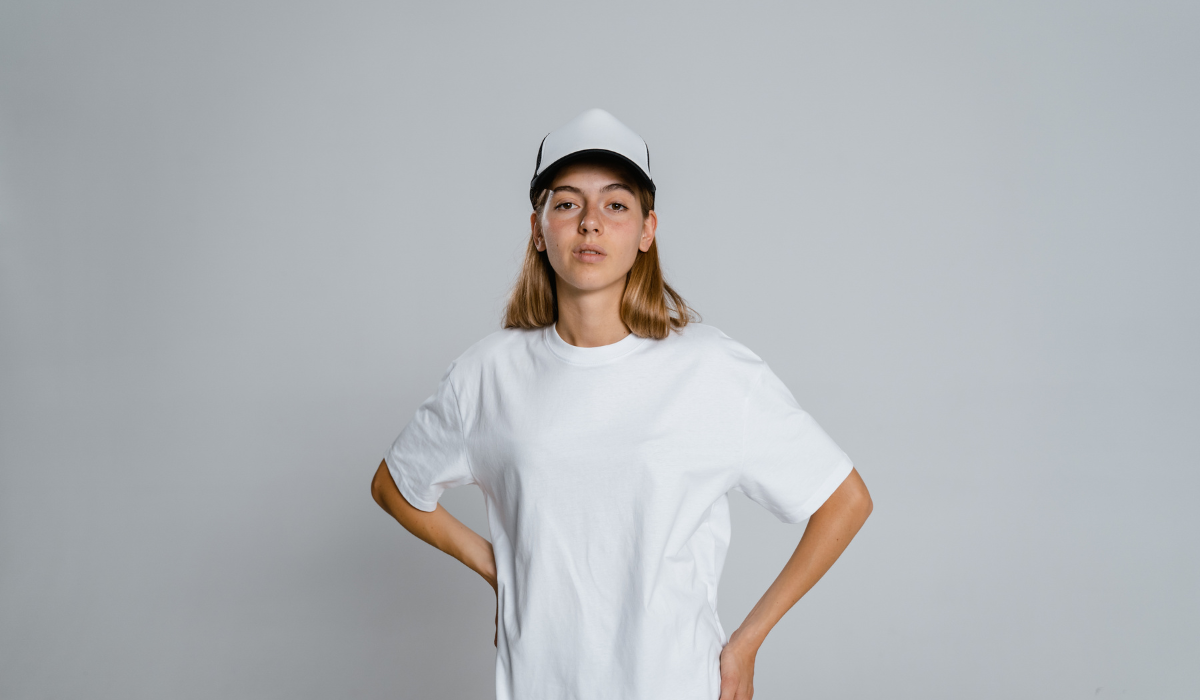 heavy white T-shirt