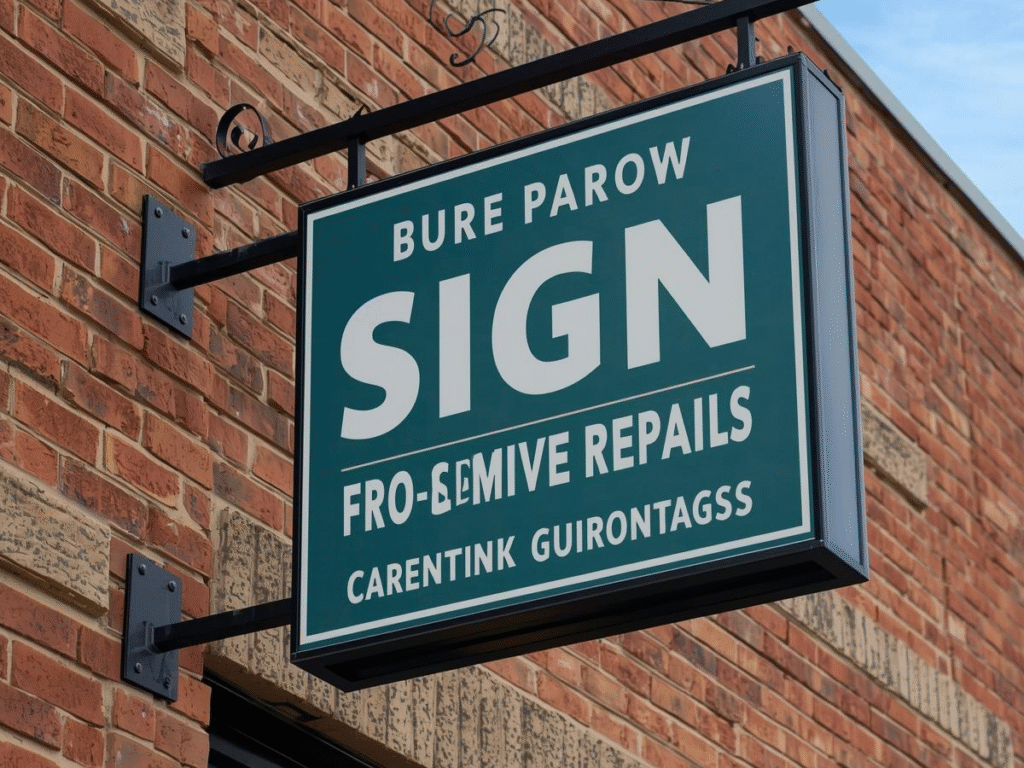 sign service repair